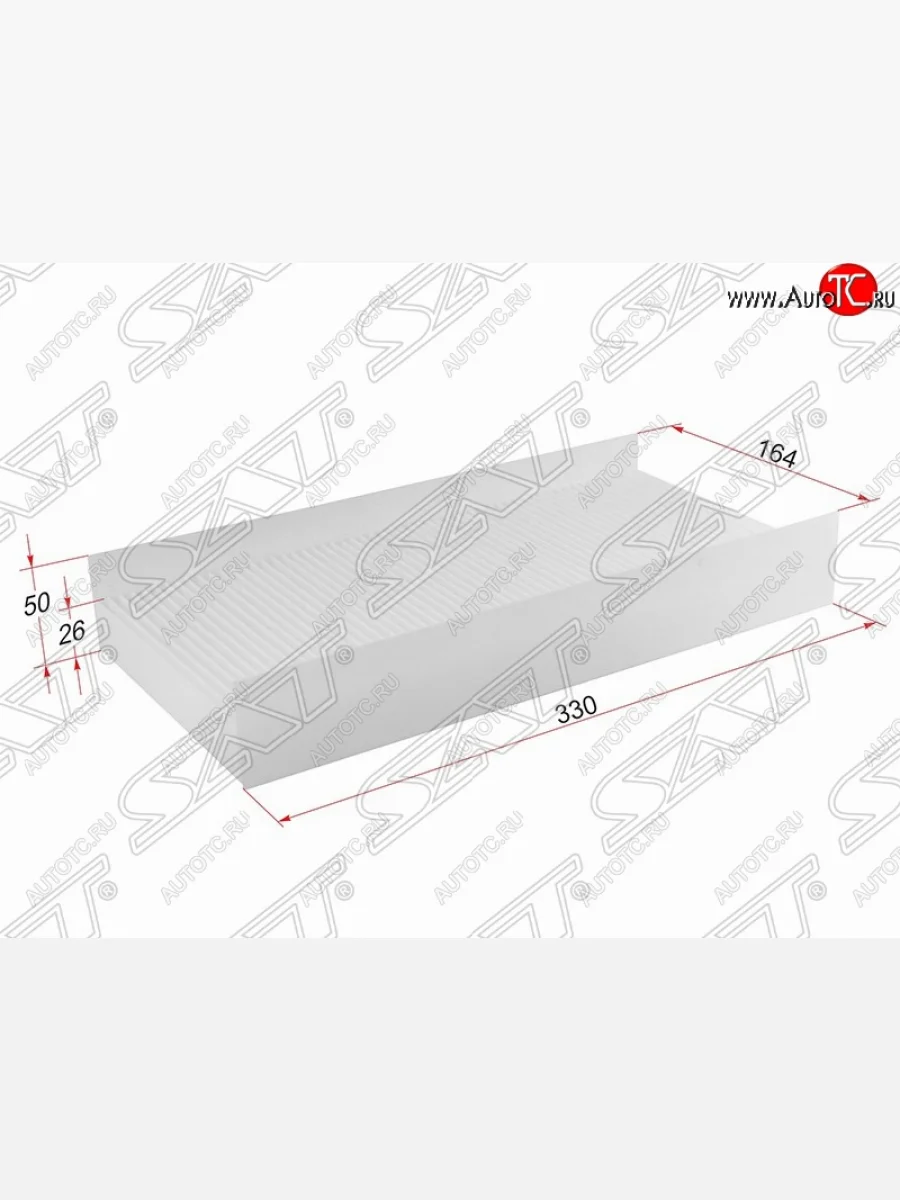 Фильтр салонный SAT (330х164х50/26 mm)  Opel  Corsa  C, Signum, Vectra  C  в Воронеже Воронежской области