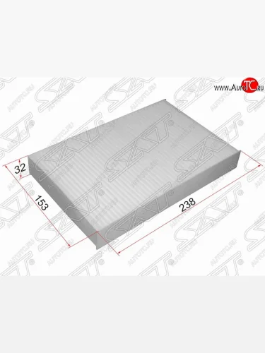 Фильтр салонный SAT (238х153х32 mm) Nissan Juke  1 YF15 (2014-2020), Nissan Sentra  7 B17 (2014-2017), Renault Fluence (2010-2016)