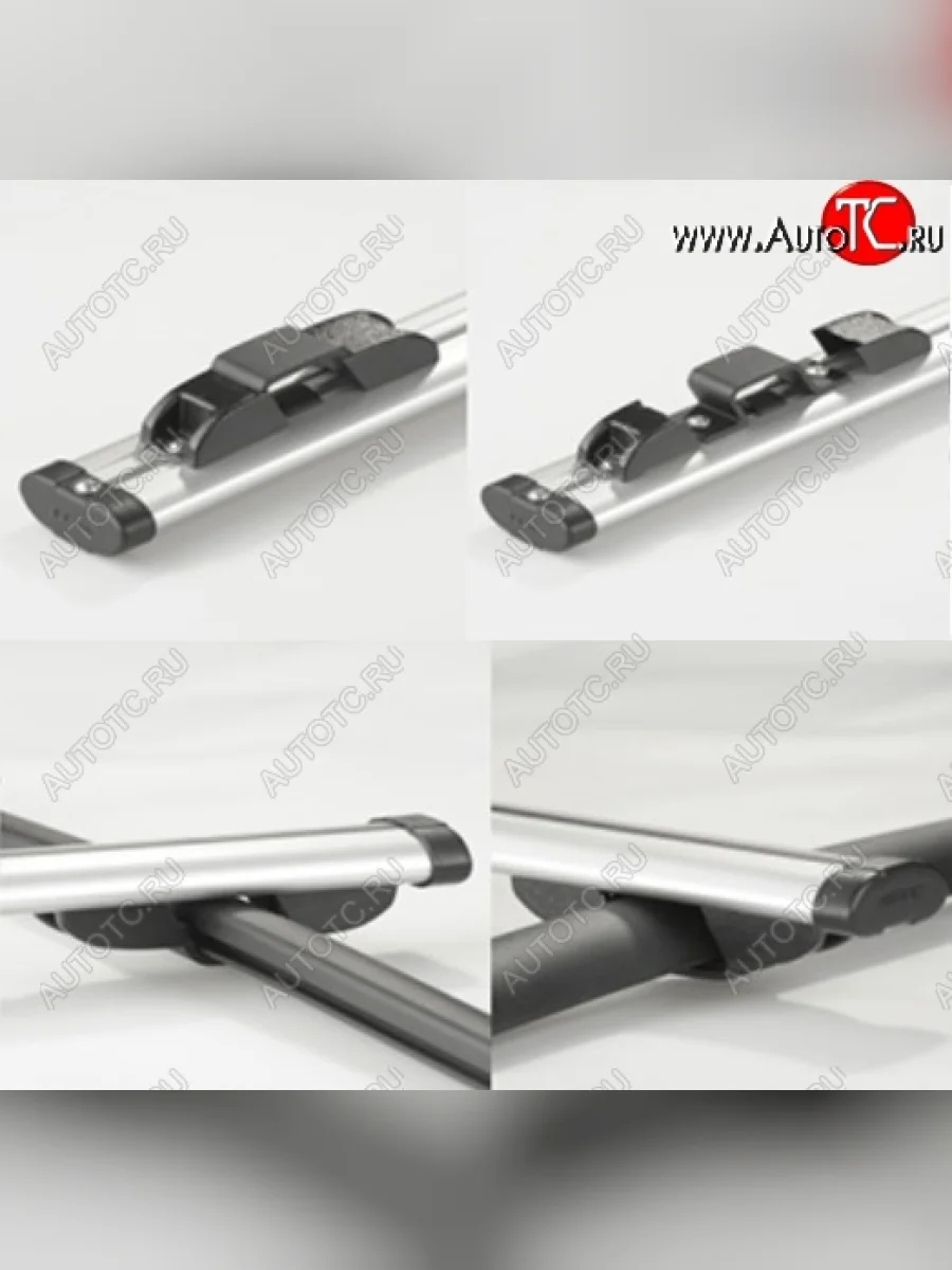 Крепления поперечин к рейлингам АПС (крепление в обхват) Seat Ibiza KJ хэтчбэк 5 дв. дорестайлинг (2017-2021)  в Перми Пермском крае