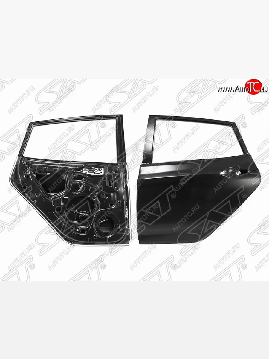 Левая дверь задняя SAT Hyundai Solaris RBr хэтчбэк дорестайлинг (2010-2014) (Неокрашенная)  в Керчи Республика Крым
