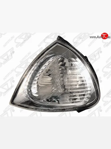 Левый указатель поворота передний SAT (хром) Toyota Avensis T220 седан дорестайлинг (1997-2001)