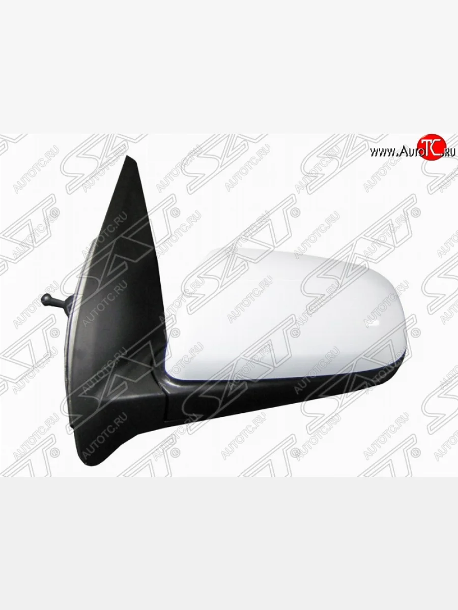 Левое боковое зеркало заднего вида SAT (механическое) Chevrolet Aveo T250 (2006-2011), Daewoo Gentra (2005-2011), Ravon Nexia R3 (2016-2020) (Неокрашенное) с доставкой в г. Кемерово