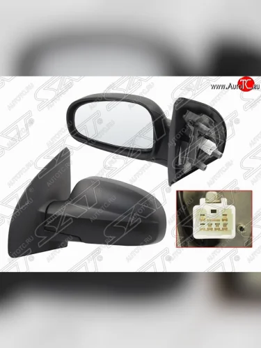 Левое зеркало заднего вида SAT (электрическое) Chevrolet Aveo T300 хэтчбек (2011-2015)