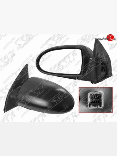 Левое боковое зеркало заднего вида SAT (3 контакта) Hyundai Accent 3 MC хэтчбек (2005-2011)