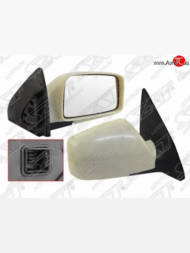 Левое боковое зеркало заднего вида SAT (3 контакта) KIA Sportage  2 JE,KM (2004-2008) дорестайлинг