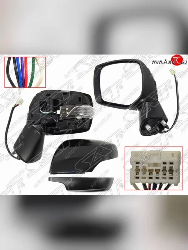 Левое боковое зеркало заднего вида SAT (регулировка / поворот / обогрев 7 контактов) Subaru Impreza  GJ - XV  GP/G33