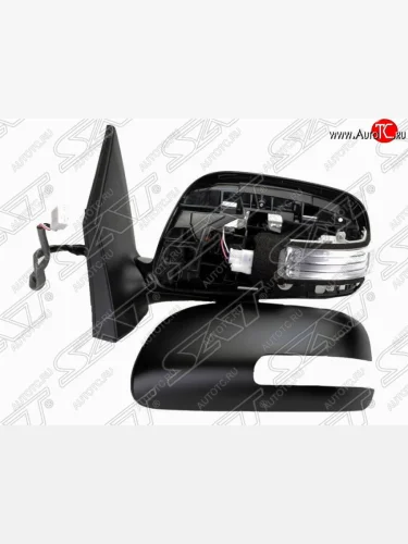 Левое боковое зеркало заднего вида SAT (регулировка, обогрев, поворот, 7 контактов) Toyota Corolla  E150 (2009-2013) седан рестайлинг