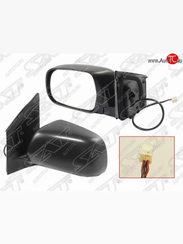 Левое боковое зеркало заднего вида SAT (обогрев, без затемнения) Lexus RX330 XU30 (2003-2006)