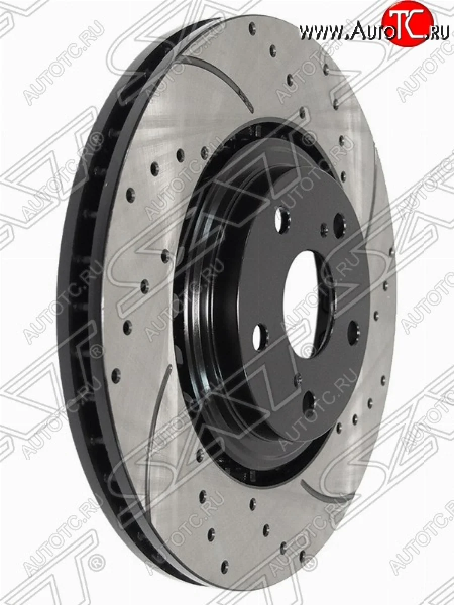 Комплект передних тормозных дисков SAT (перфорированые, Ø328) Lexus RX350 AL10 рестайлинг (2012-2015)  в Самаре Самарской области