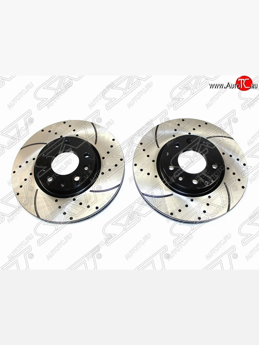 Комплект передних дисков SAT (перфорированые, Ø299) Mazda 6 GH дорестайлинг лифтбэк (2007-2010)  в Керчи Республика Крым