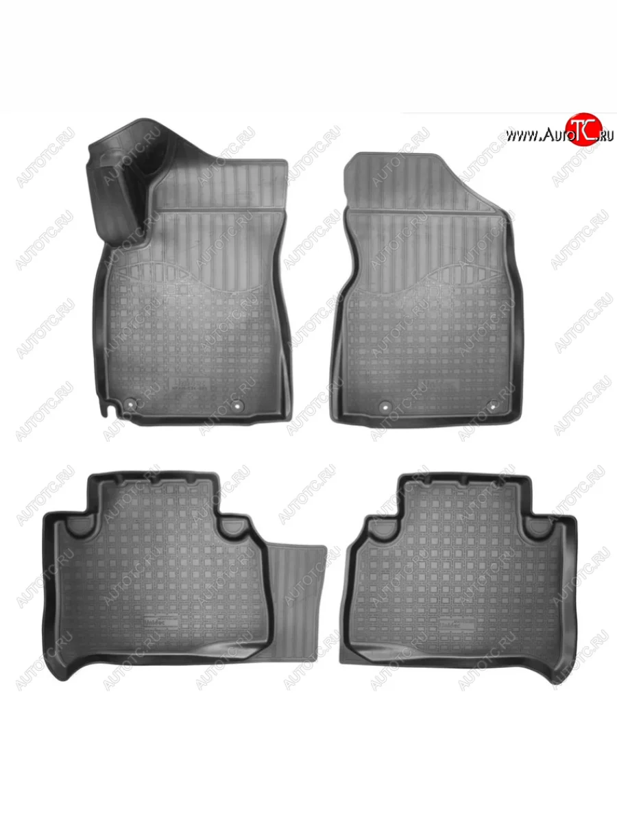 Коврики салонные Noplast Geely Emgrand X7 2-ой рестайлинг (2019-2021) (Цвет: черный)  с доставкой в г. Керчь