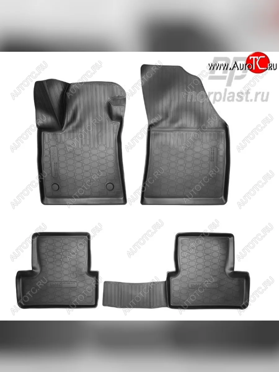 Комплект ковриков в салон Norplast Unidec Renault Megane хэтчбэк 5 дв.  дорестайлинг (2016-2025) (черный)  с доставкой в г. Керчь
