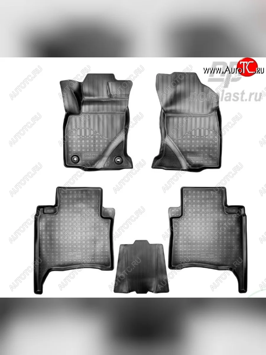 Коврики салонные Noplast Toyota Fortuner AN160 дорестайлинг (2015-2020)  в Перми Пермском крае