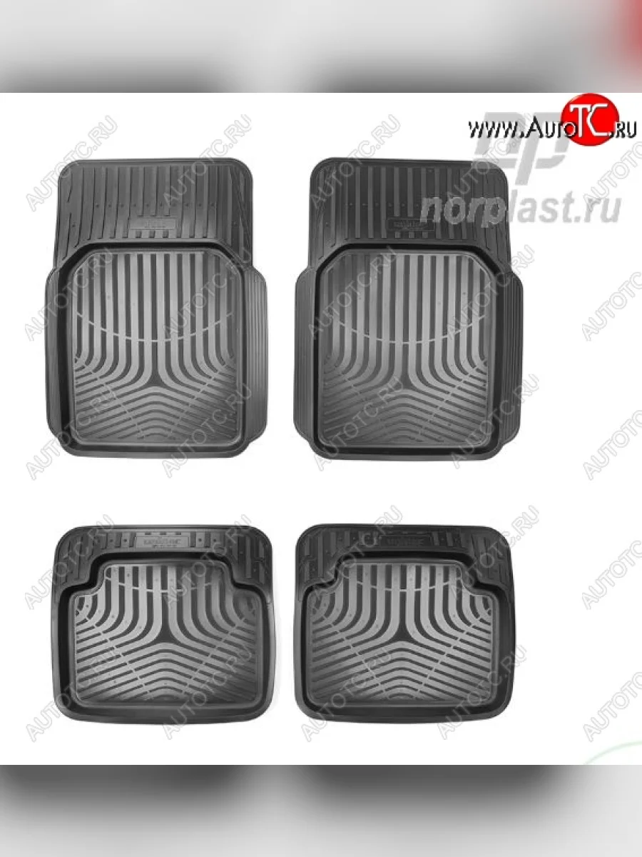 Коврики в салон универсальные (с бортиком) Norplast Unidec Toyota bB 1 (2000-2005) (Цвет: черный)