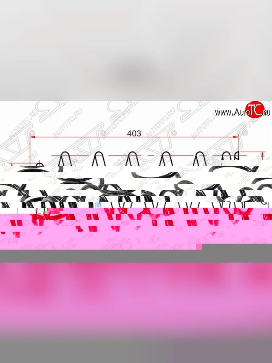 Комплект задних пружин SAT (2 шт)  Toyota Land Cruiser (1996-2000) 90  в Воронеже Воронежской области