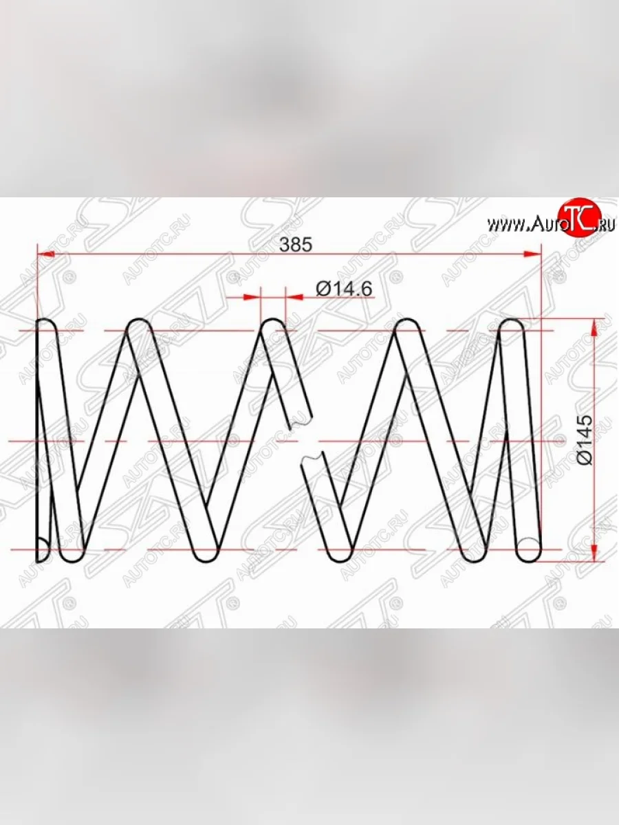 Комплект задних пружин 4 WD SAT (2 шт) Toyota RAV4 CA20 3 дв. дорестайлинг (2000-2003)  в Самаре Самарской области