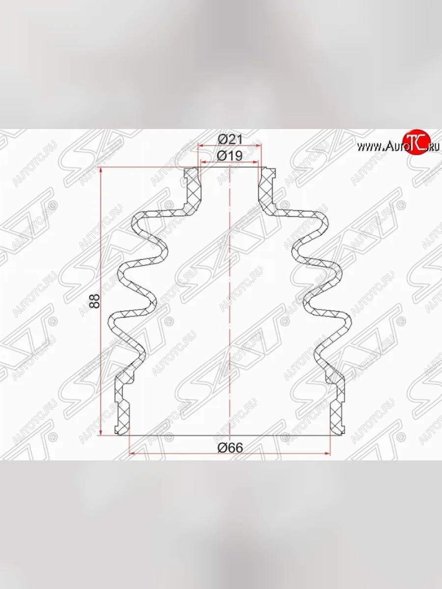 Пыльник ШРУСа SAT (наружный) Daewoo Matiz M100 дорестайлинг (1998-2000)  в Перми Пермском крае