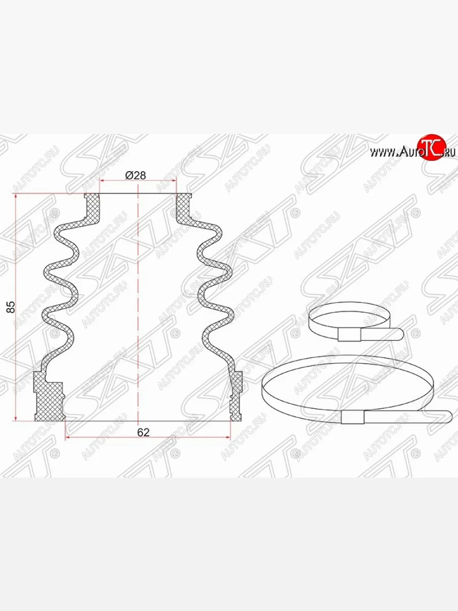 Пыльник ШРУСа SAT  Ford Focus (2010-2015) 3  в Воронеже Воронежской области
