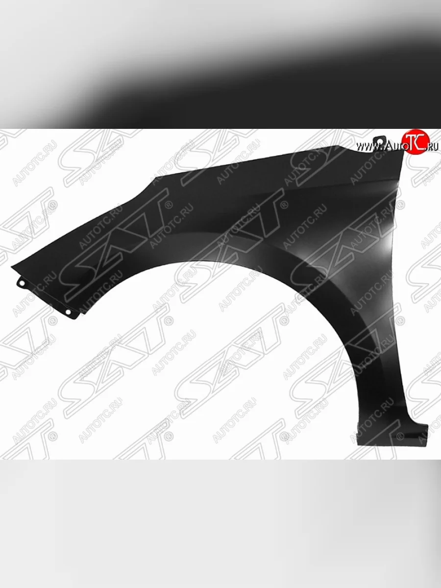 Левое крыло переднее SAT (пр-во Китай) Hyundai Solaris HCR седан дорестайлинг (2017-2020) (Неокрашенное)  с доставкой в г. Керчь