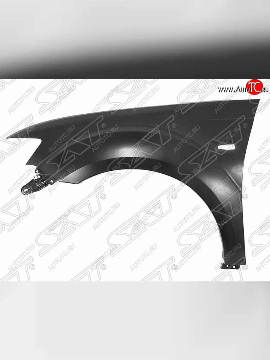 Левое крыло переднее SAT  Mitsubishi Outlander (2010-2013) XL (Неокрашенное)  в Самаре Самарской области