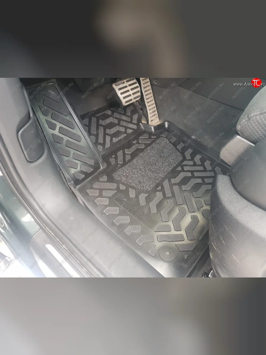 Комплект ковриков в салон Aileron 3D (с подпятником) Audi Q3 8U рестайлинг (2014-2018)  в Керчи Республика Крым