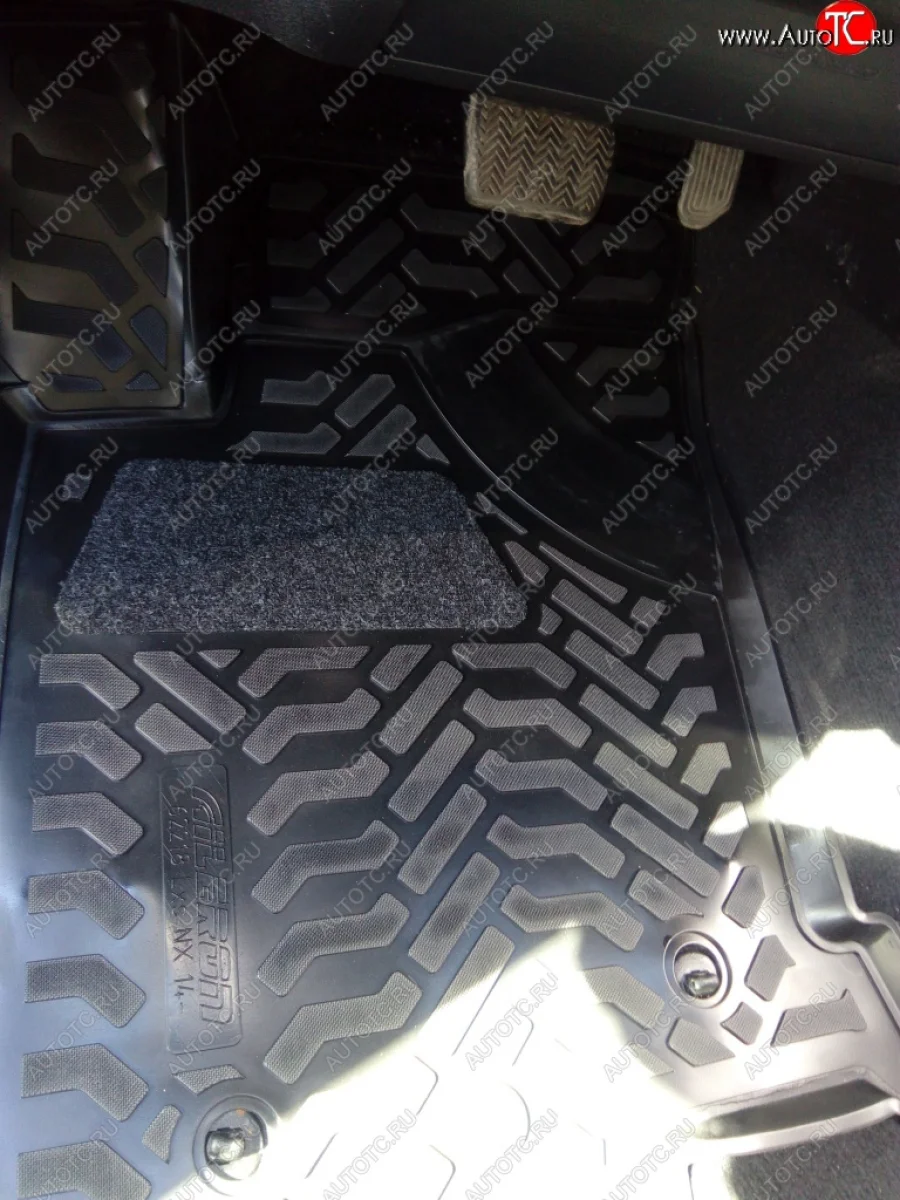 Комплект ковриков в салон Aileron 3D (с подпятником) Lexus NX200 Z10 дорестайлинг (2014-2017)  с доставкой в г. Керчь