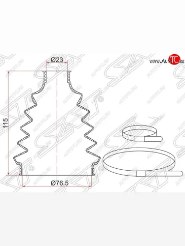Пыльник ШРУСа (наружный/передний) SAT Nissan Note  1 (2004-2013) E11 дорестайлинг, E11 рестайлинг