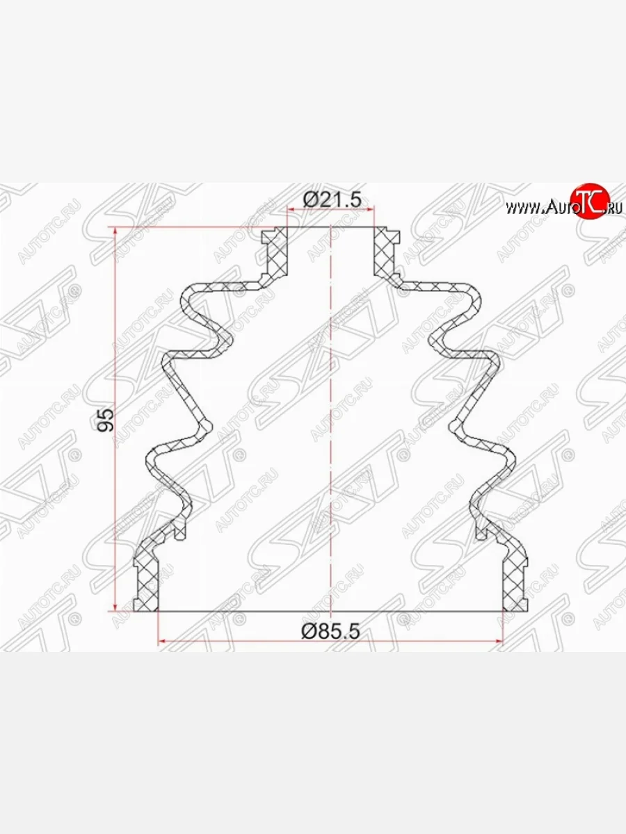 Пыльник ШРУСа (наружный) SAT Nissan Sunny B15 (1998-2004)  в Перми Пермском крае
