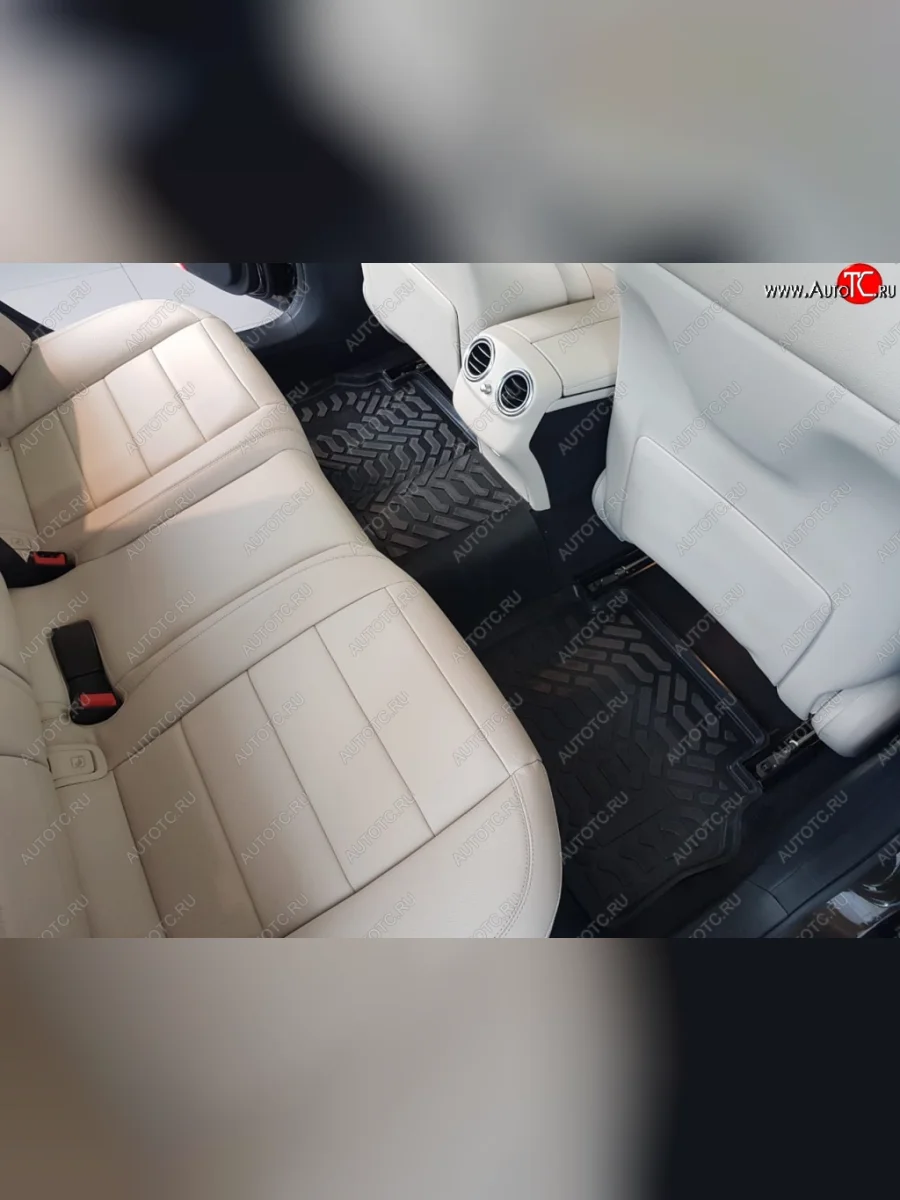 Комплект ковриков в салон Aileron 3D (с подпятником) Mercedes-Benz C-Class W205 дорестайлинг седан (2015-2018)  в Воронеже Воронежской области