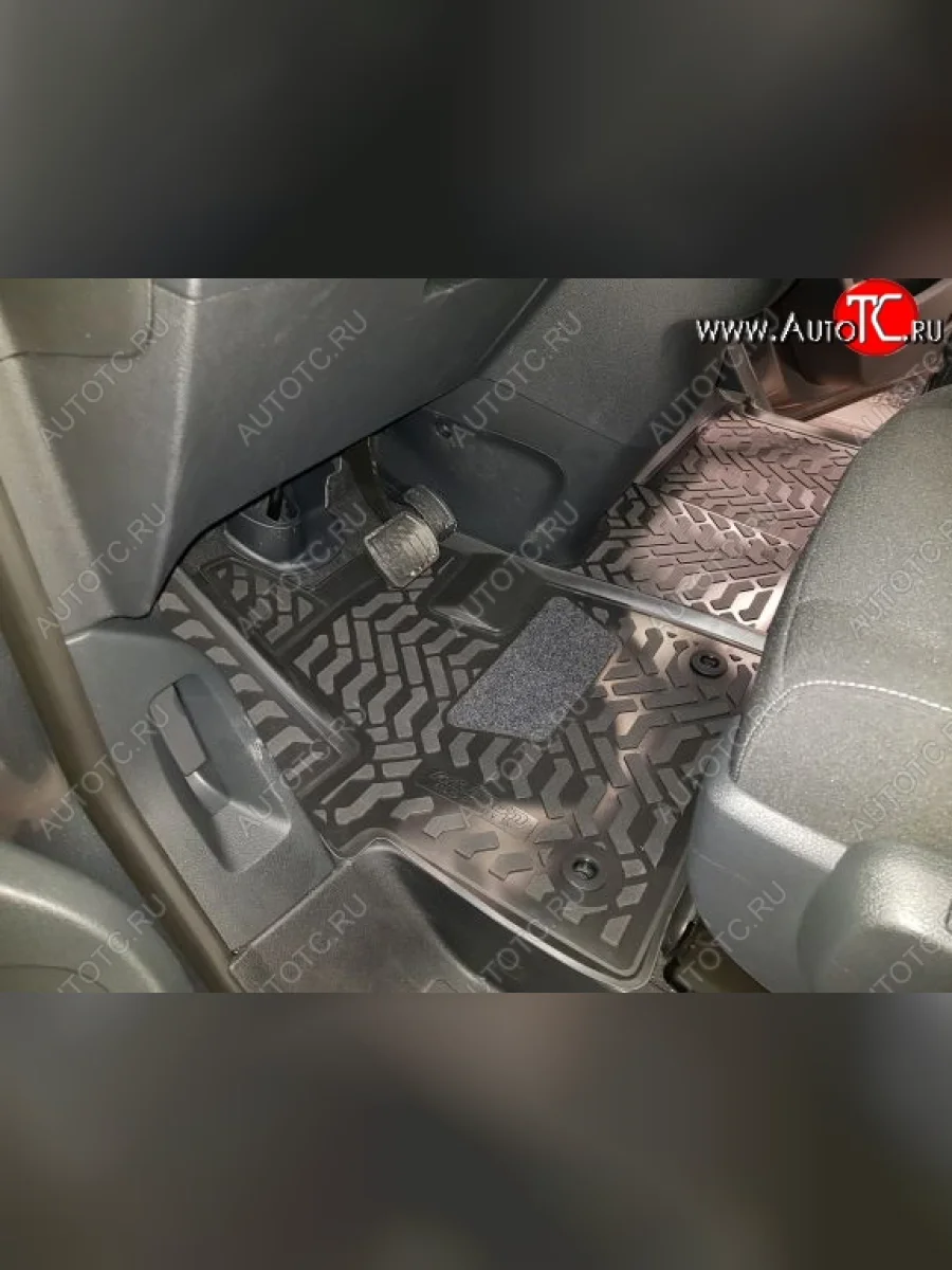 Комплект ковриков в салон Aileron 3D (с подпятником, передние) CITROEN SpaceTourer (2016-2022)  в Перми Пермском крае