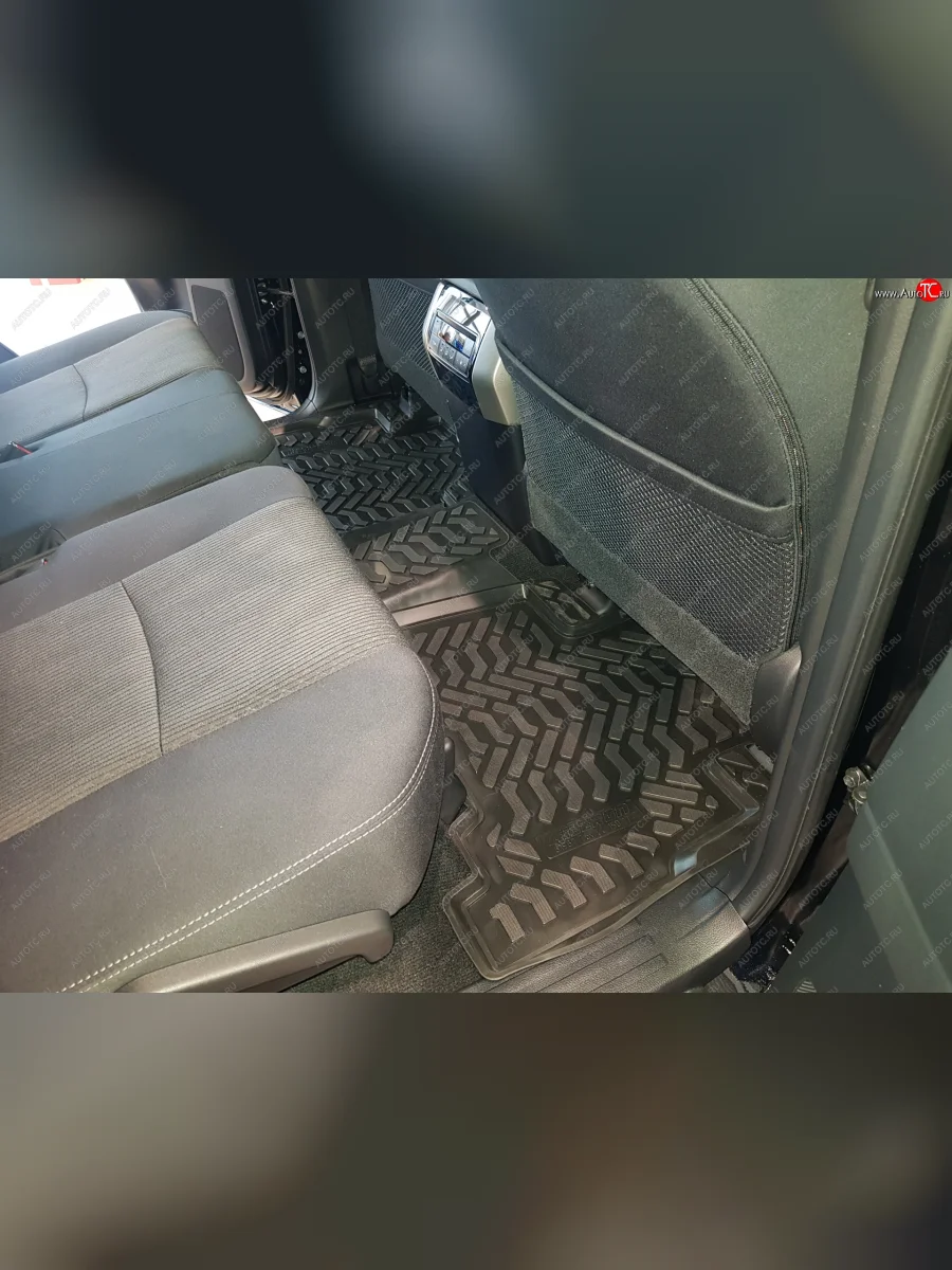 Комплект ковриков в салон Aileron 3D (с подпятником) Toyota Land Cruiser Prado J150 2-ой рестайлинг (2017-2020)  в Воронеже Воронежской области