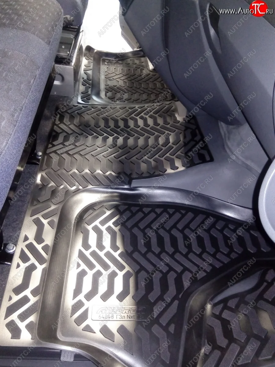 Комплект ковриков в салон Aileron 3D (передние) ГАЗ ГАЗон Next (2014-2025)  в Керчи Республика Крым