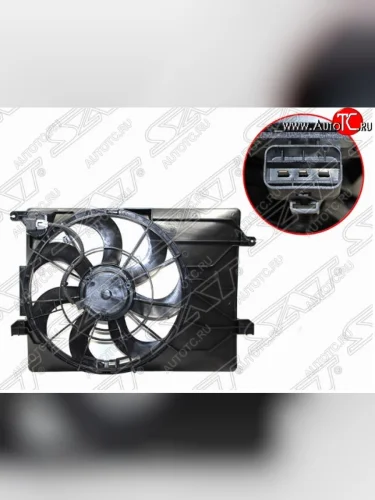 Диффузор радиатора в сборе SAT Hyundai I40 1 VF дорестайлинг седан (2011-2015)