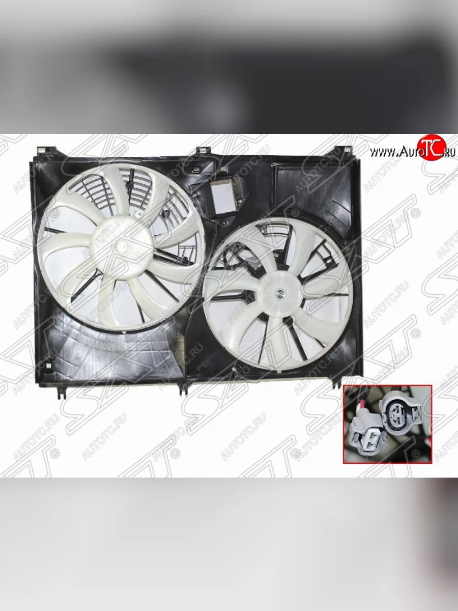 Диффузор радиатора в сборе SAT Toyota Highlander XU50 рестайлинг (2016-2020)  с доставкой в г. Керчь