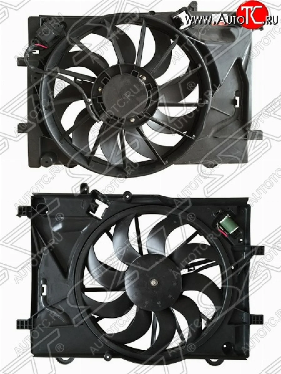 Диффузор радиатора в сборе SAT Chevrolet Cobalt седан дорестайлинг (2011-2016)  в Керчи Республика Крым