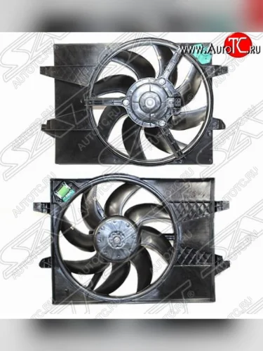 Диффузор радиатора в сборе SAT Ford Fiesta 5 хэтчбэк 5 дв. рестайлинг (2005-2008)