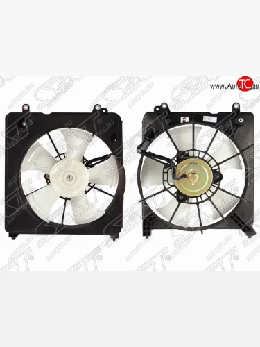 Диффузор радиатора в сборе SAT Honda Jazz (2008-2015)