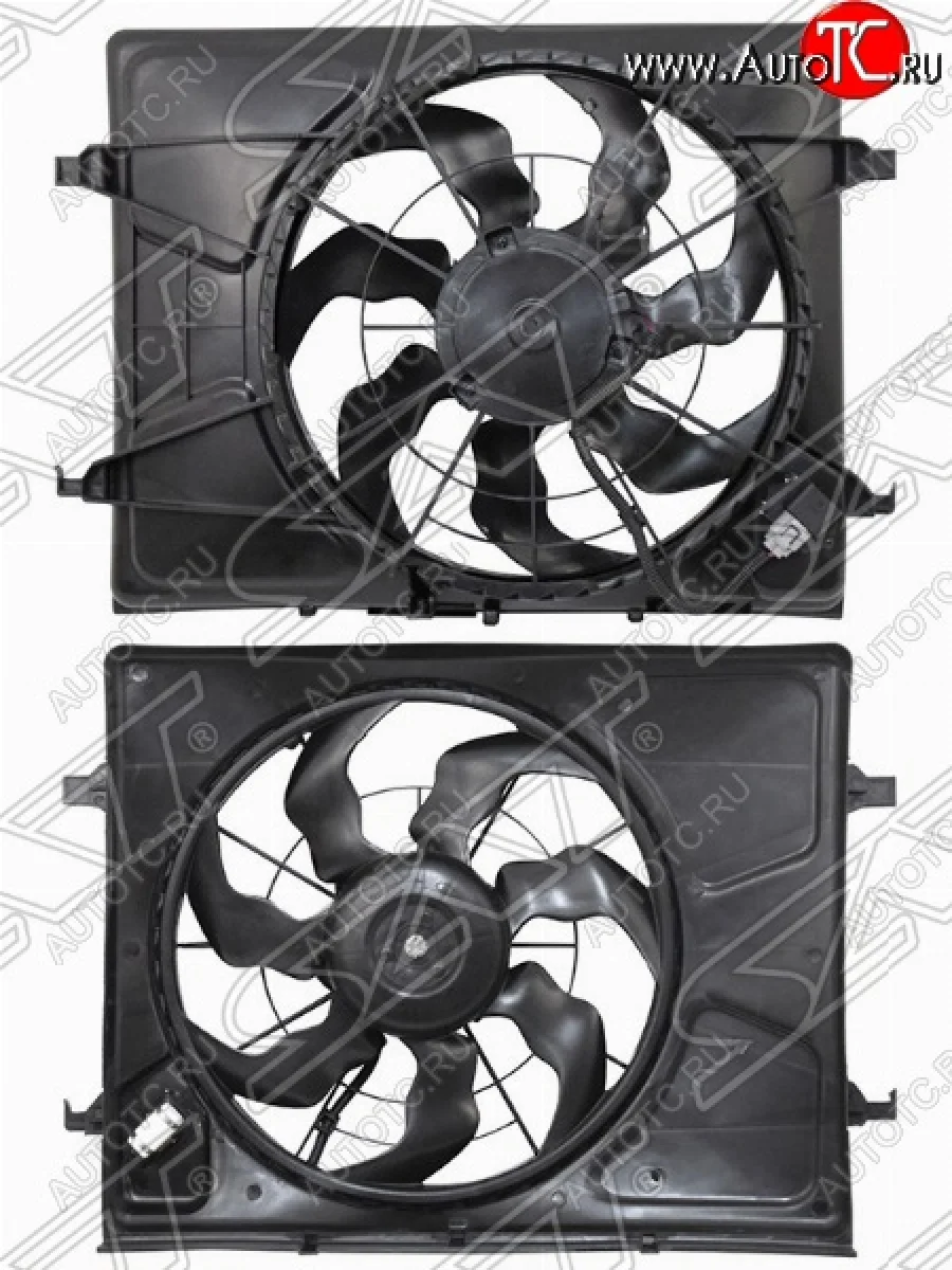 Диффузор радиатора в сборе SAT Hyundai I30 FD универсал дорестайлинг (2007-2010)  в Керчи Республика Крым