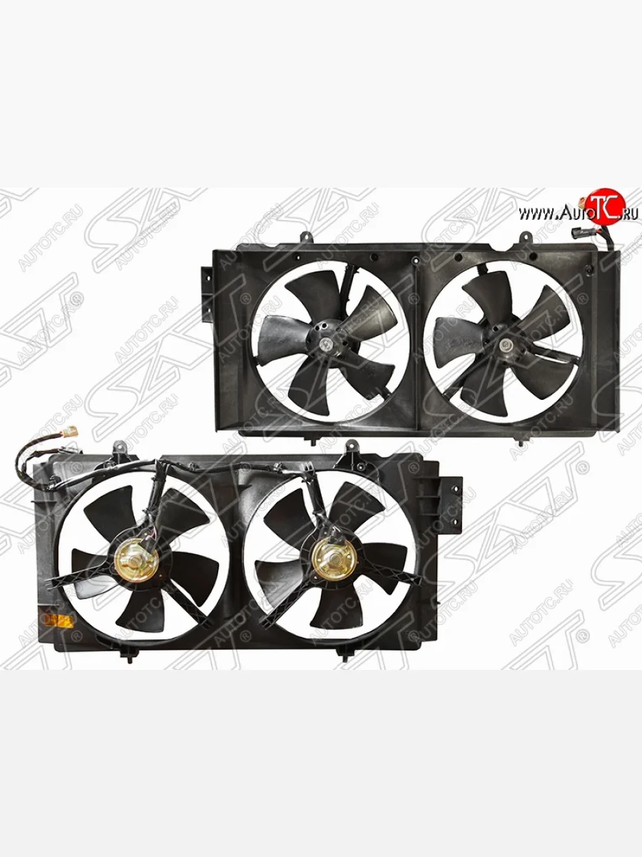 Диффузор радиатора в сборе SAT Lifan Solano  дорестайлинг (2010-2015)  с доставкой в г. Керчь