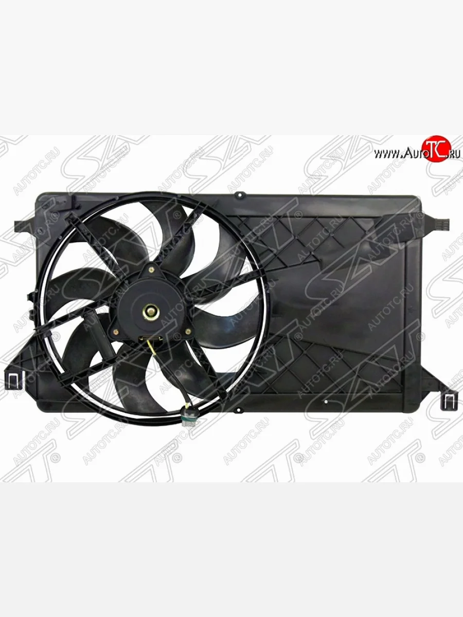 Диффузор радиатора в сборе SAT (без блока) Ford Focus 2 универсал рестайлинг (2007-2011)  с доставкой в г. Керчь