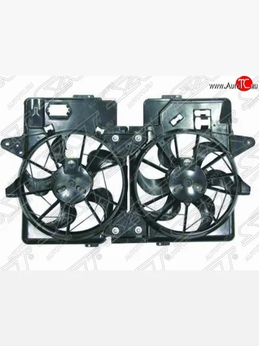 Диффузор радиатора в сборе SAT (2.0) Mazda Tribute  дорестайлинг (2000-2007)