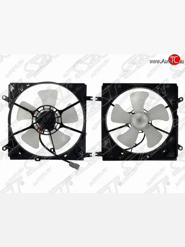 Диффузор радиатора в сборе SAT Toyota RAV4 CA20 3 дв. дорестайлинг (2000-2003)