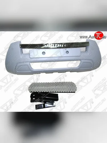 Накладка переднего бампера SAT Hyundai Santa Fe CM рестайлинг (2009-2012)