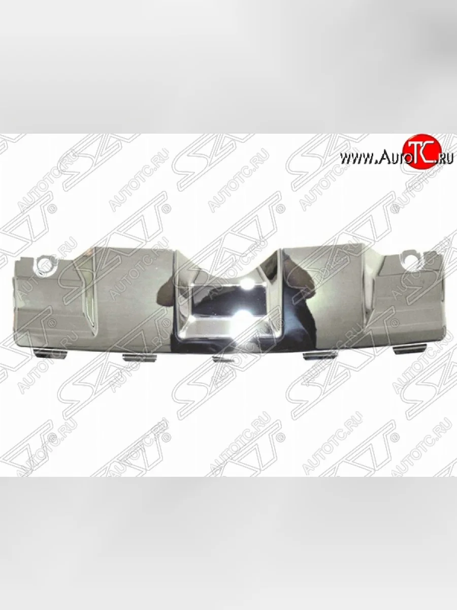 Накладка переднего бампера SAT (хром) Land Rover Freelander L359 дорестайлинг (2006-2010) (Неокрашенная)  в Керчи Республика Крым