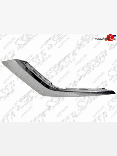 Левый молдинг переднего бампера SAT (хром, нижний) Mitsubishi Outlander GF 2-ой рестайлинг (2015-2018)