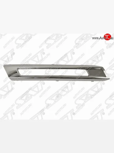 Левая рамка ДХО SAT (хром) Mercedes-Benz ML class W166 (2011-2015)