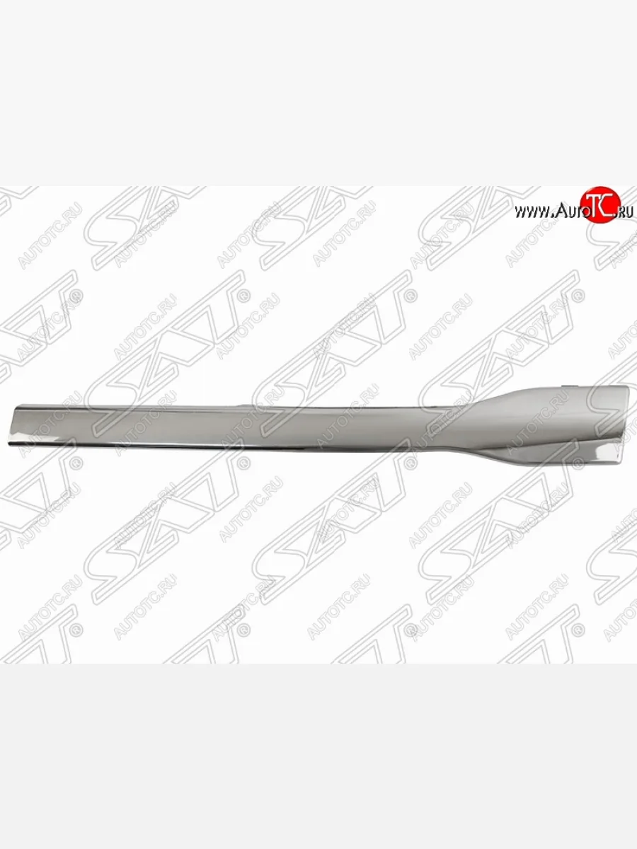 Левый молдинг решетки SAT (хром, центр) Honda Pilot YF4 рестайлинг (2011-2015)  в Самаре Самарской области