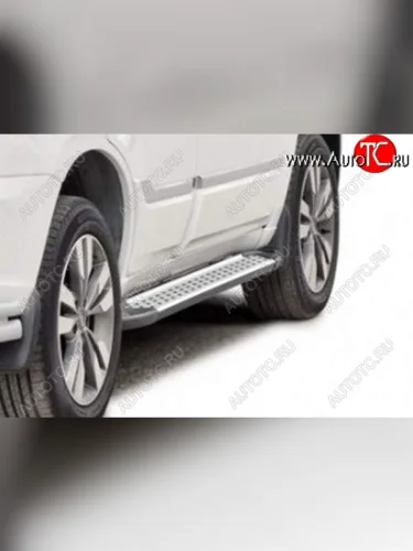 Порожки для ног Бумер (алюминий) Chery Tiggo 3x (2017-2020) дорестайлинг