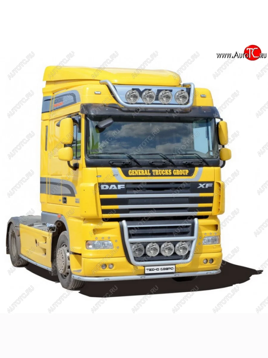 Защита порогов (410-460) ТехноСфера (Техно Сфера) (нержавейка, d51 mm) DAF XF 105 (2005-2013)  в Перми Пермском крае