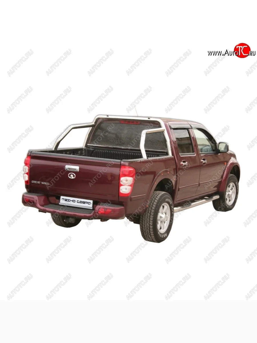 Защитная дуга багажника ТехноСфера (Техно Сфера) (нержавейка, d63.5 mm) Great Wall Wingle 5 (2011-2017)  в Самаре Самарской области